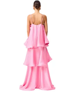 Elliatt Tilly Tiered Maxi Dress Pink Size M for rent on The Volte - image 2