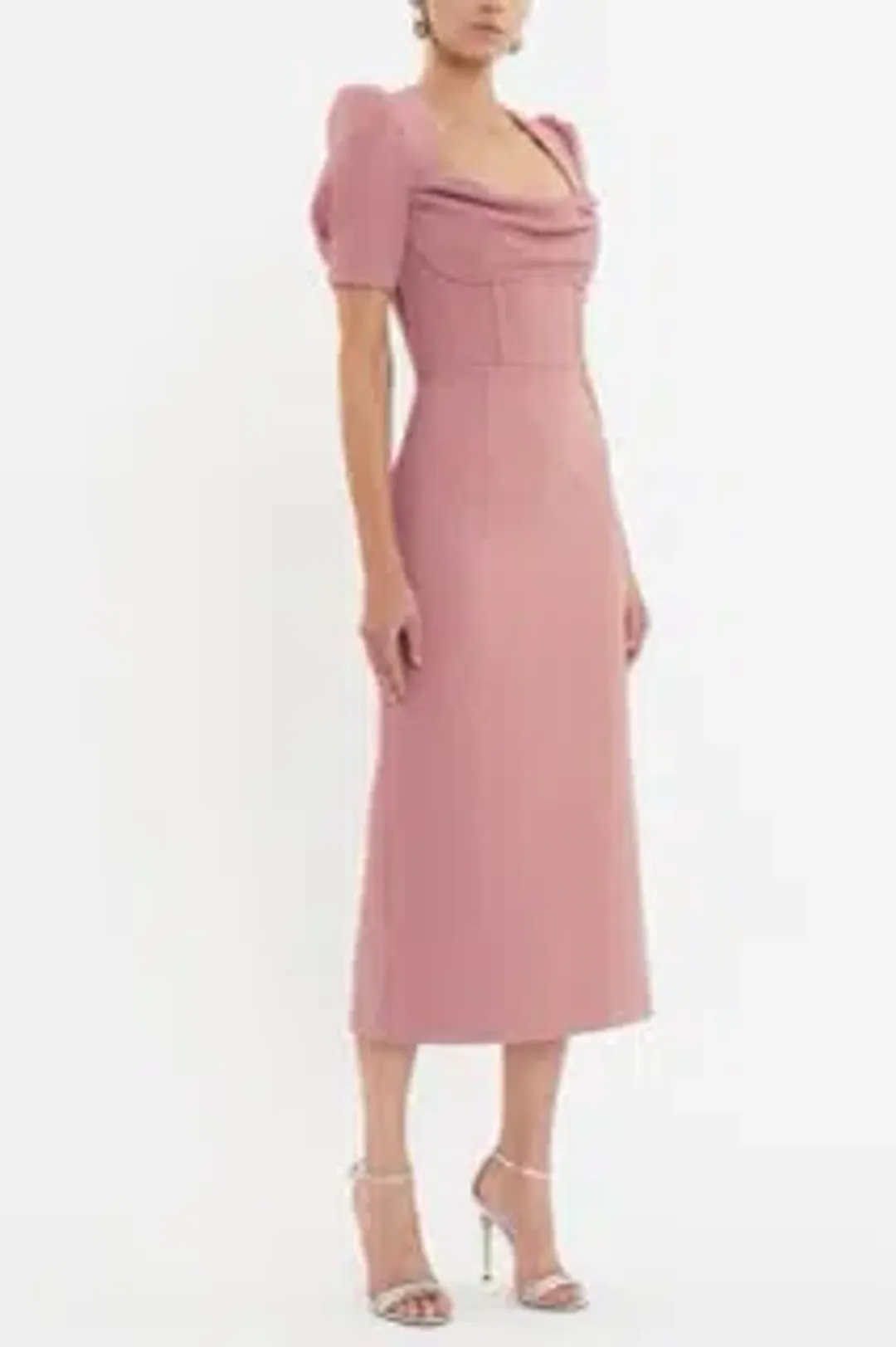 Rebecca Vallance Elora Short Sleeve Midi Dress for rent on The Volte - main image