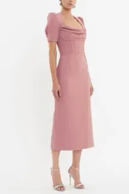 Rebecca Vallance Elora Short Sleeve Midi Dress for rent on The Volte - image 4