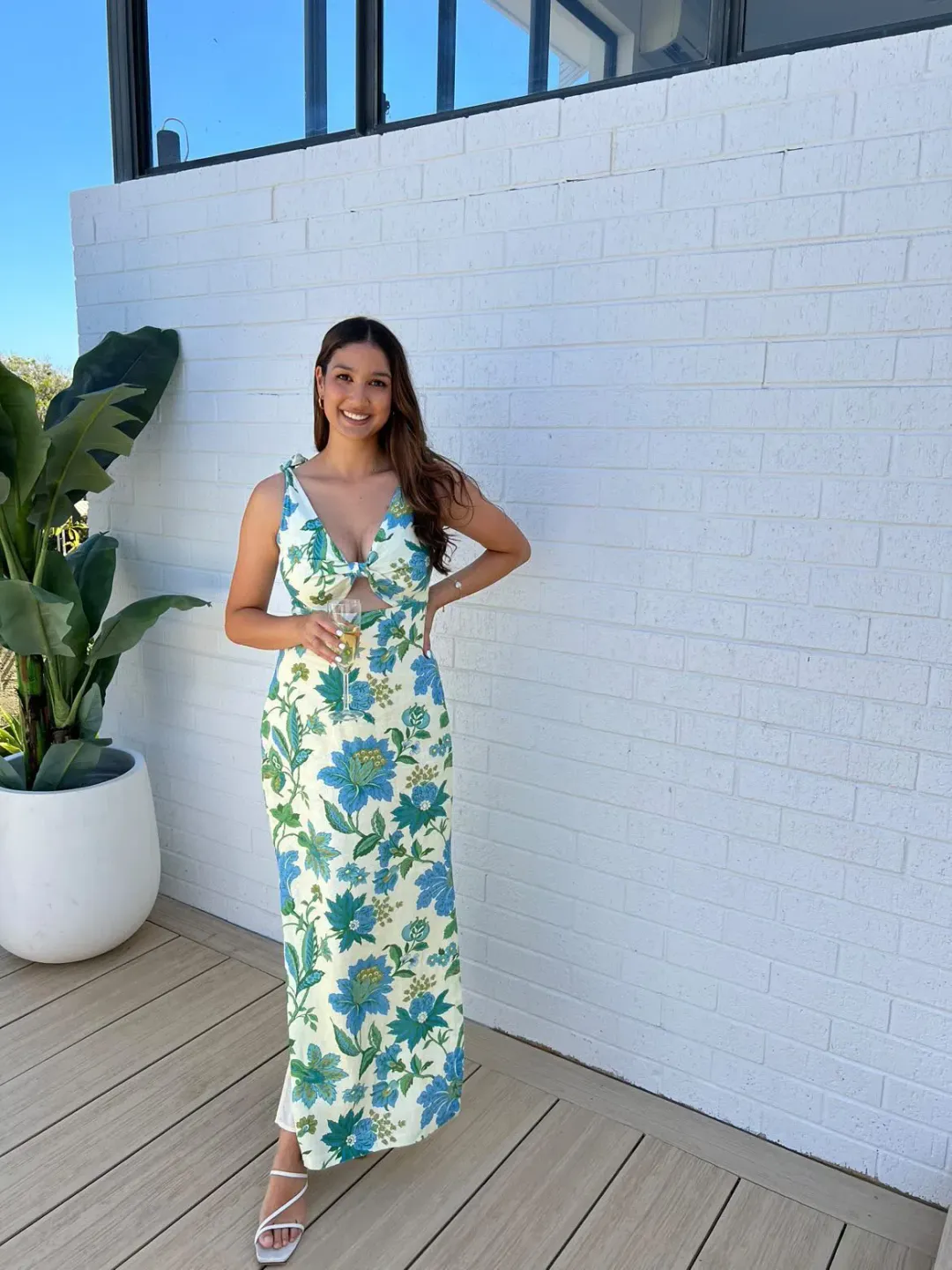 SIR Alexandre Tie Midi Dress Size 2 / 10 for rent on The Volte - main image