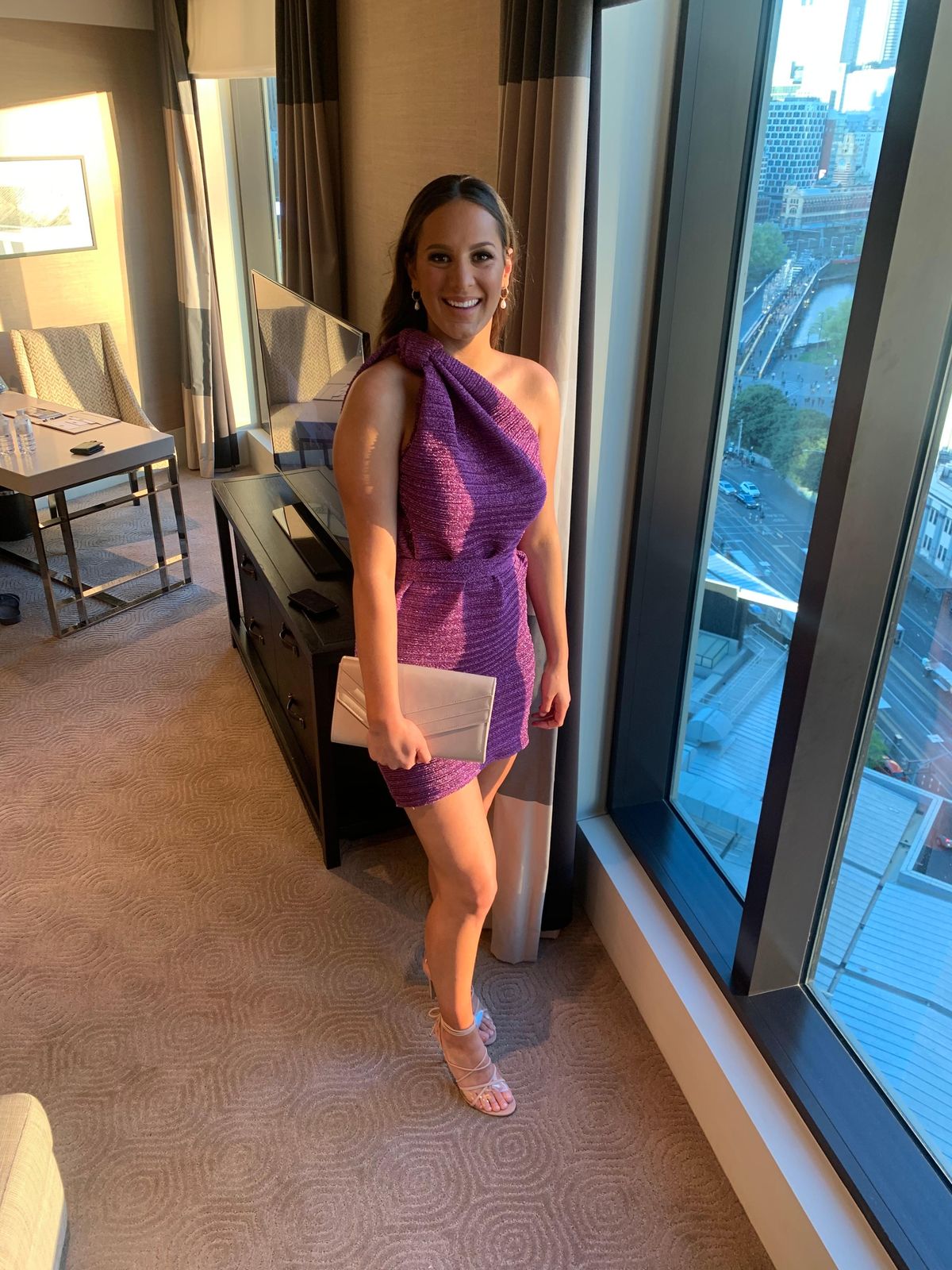 By Johnny Mini Dress Violet Size 10 for rent on The Volte - main image