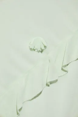 Self-Portrait Georgette Flower Maxi Dress Mint Green Size 10 for rent on The Volte - image 4