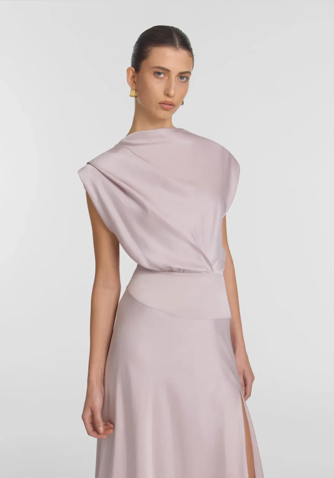 Viktoria and Woods Metropolitan Dress in Plaster colour size 2 for rent on The Volte - main image