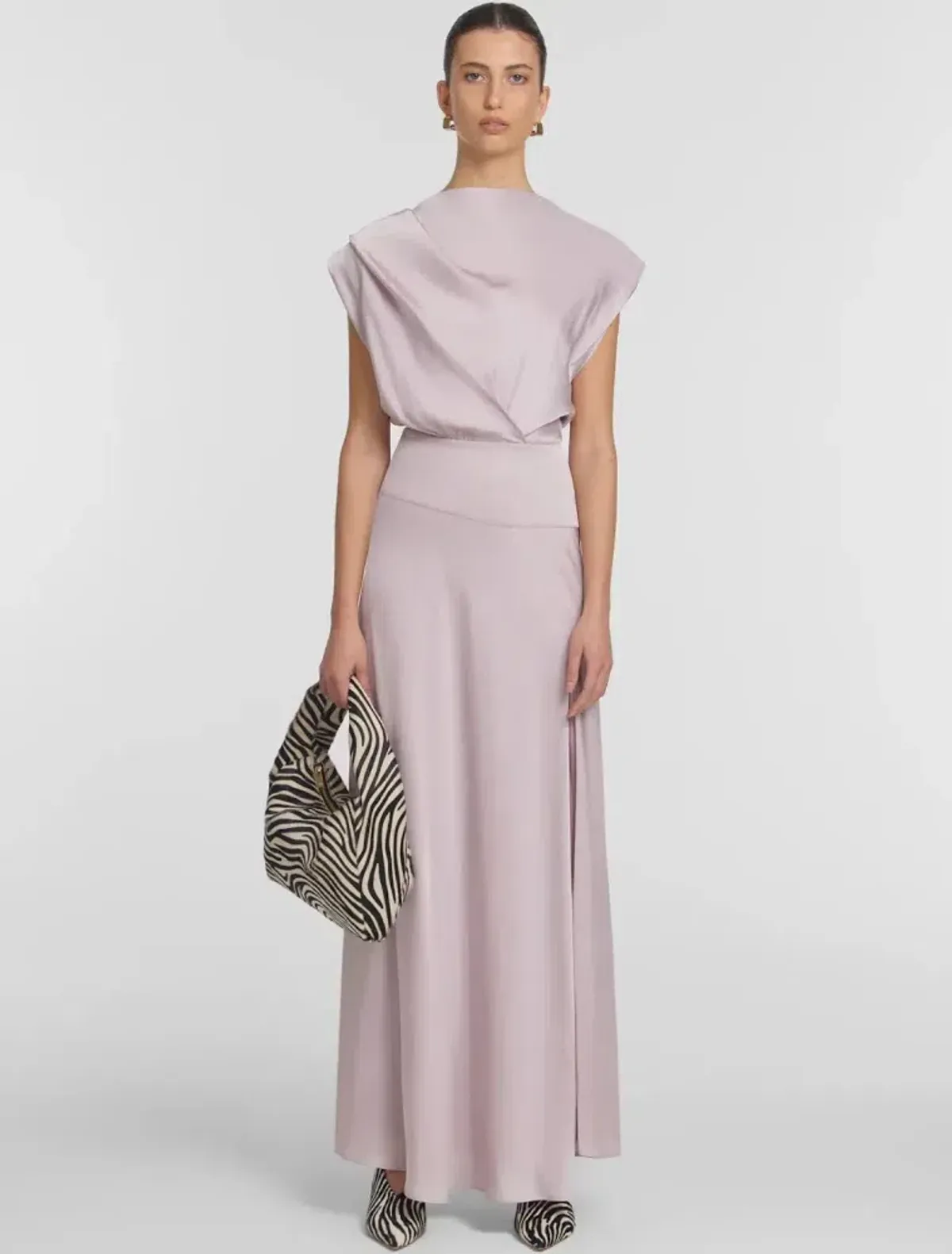 Viktoria and Woods Metropolitan Dress in Plaster colour size 2 for rent on The Volte - main image