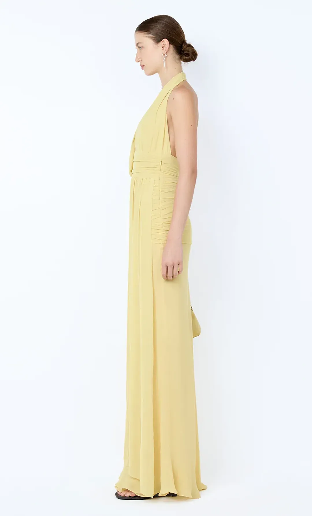 Bec & Bridge Cassis Drape Maxi Yellow, Size 8 (Small) for rent on The Volte - main image