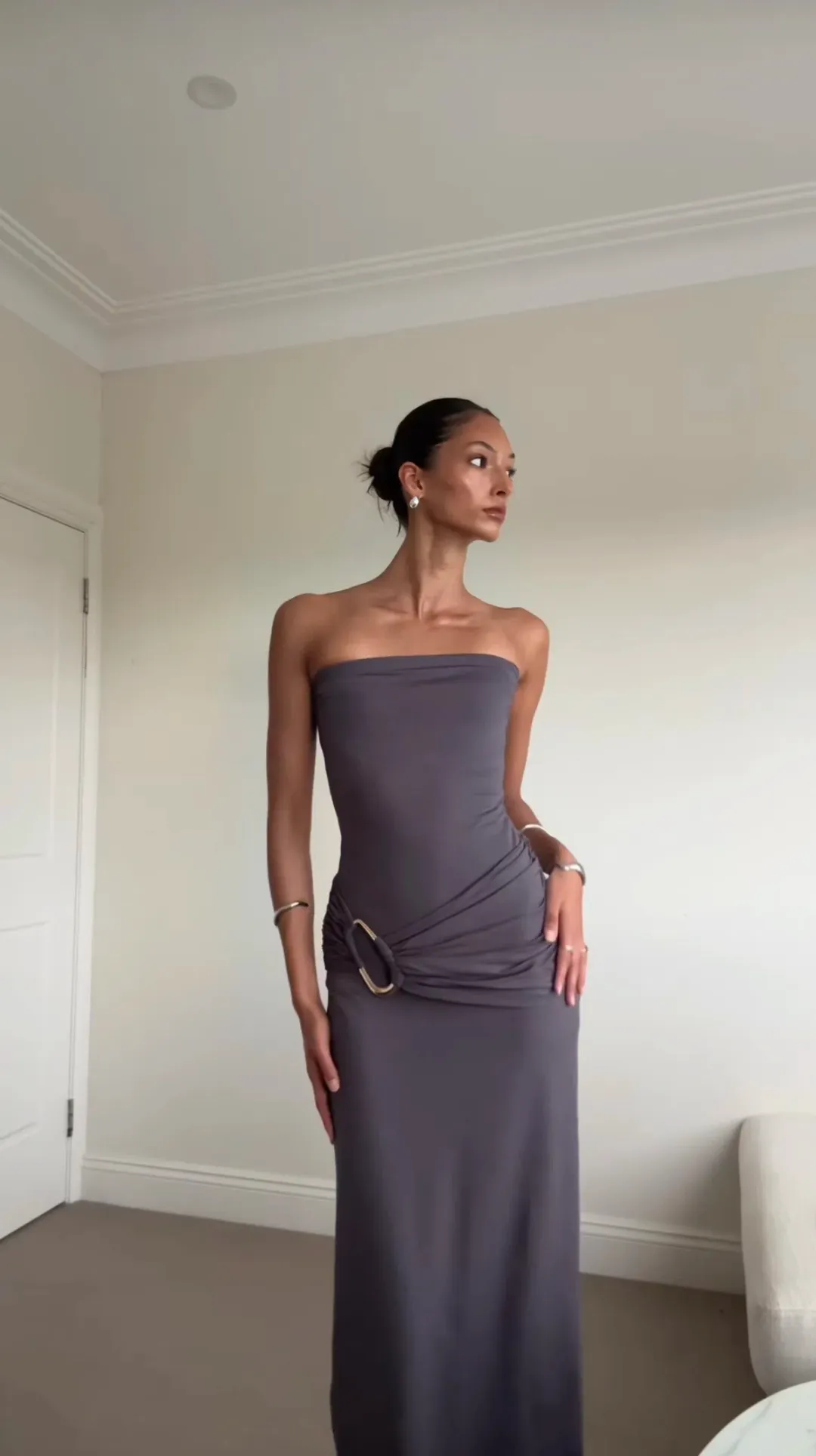 Kookai Torin Trim Dress size 8 for rent on The Volte - main image