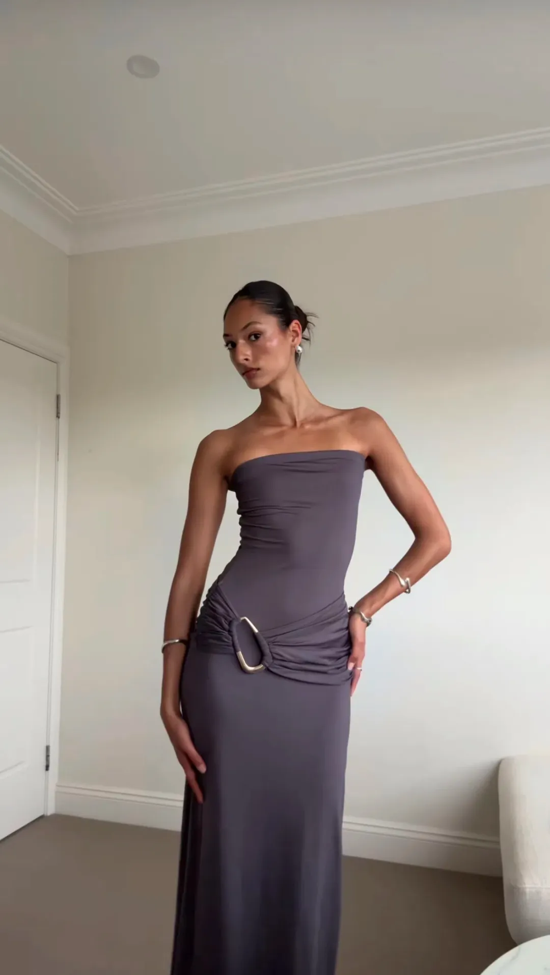 Kookai Torin Trim Dress size 8 for rent on The Volte - main image