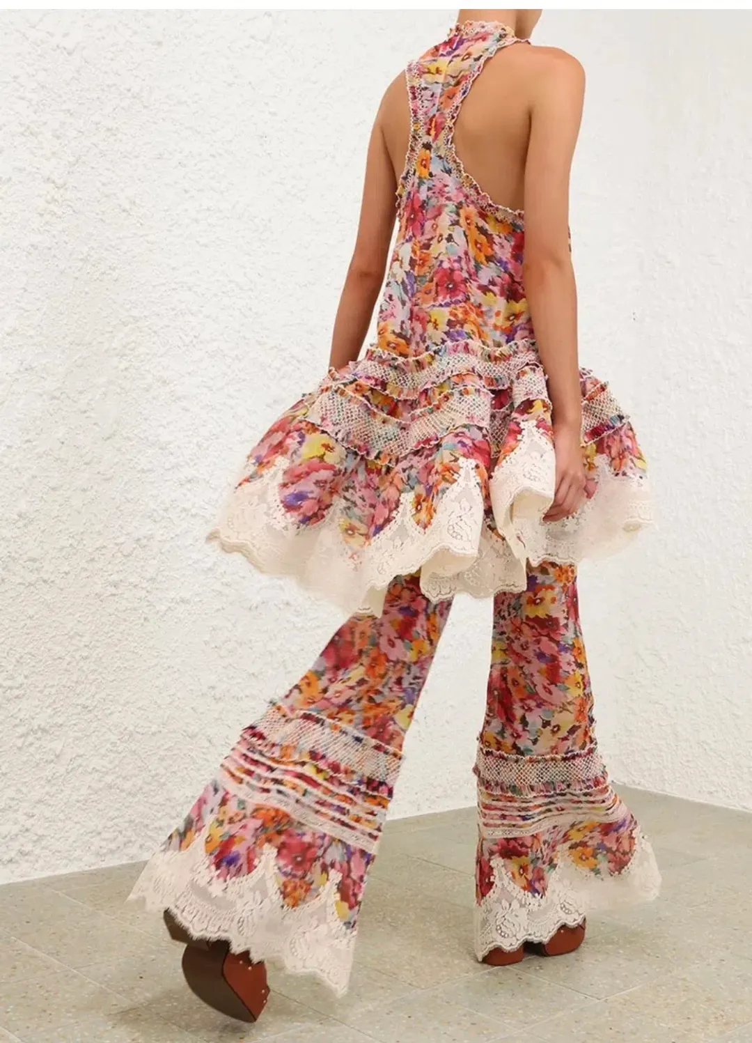 Zimmermann LUNA SHIRRED LANTERN DRESS size OP  for rent on The Volte - main image