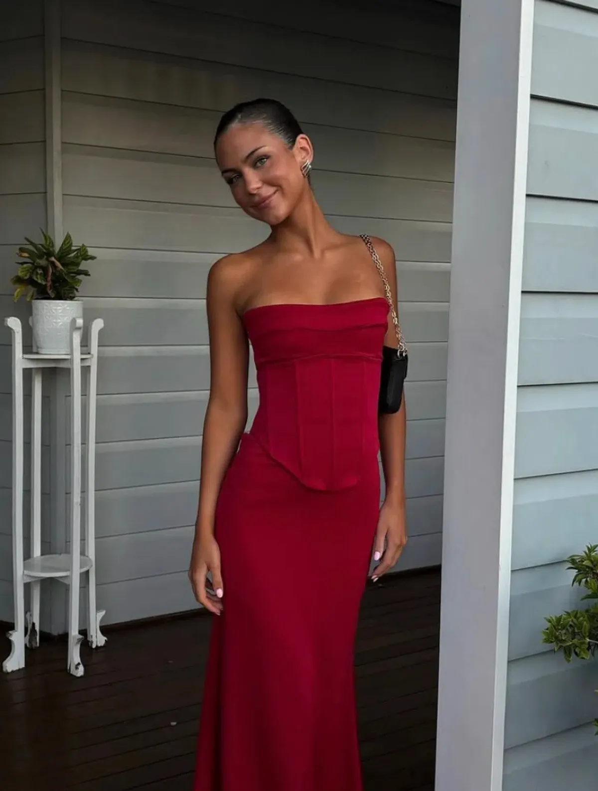 Hntr The Label Louie Gown in Size Small for rent on The Volte - main image