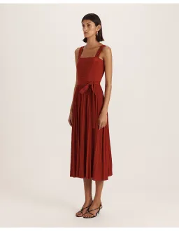 Saba Mariya Sparkling Knit Dress Red Size 6 for rent on The Volte - image 3