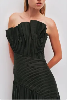 Aje Aquiline Gown Hunter Green Size 10 for rent on The Volte - image 2