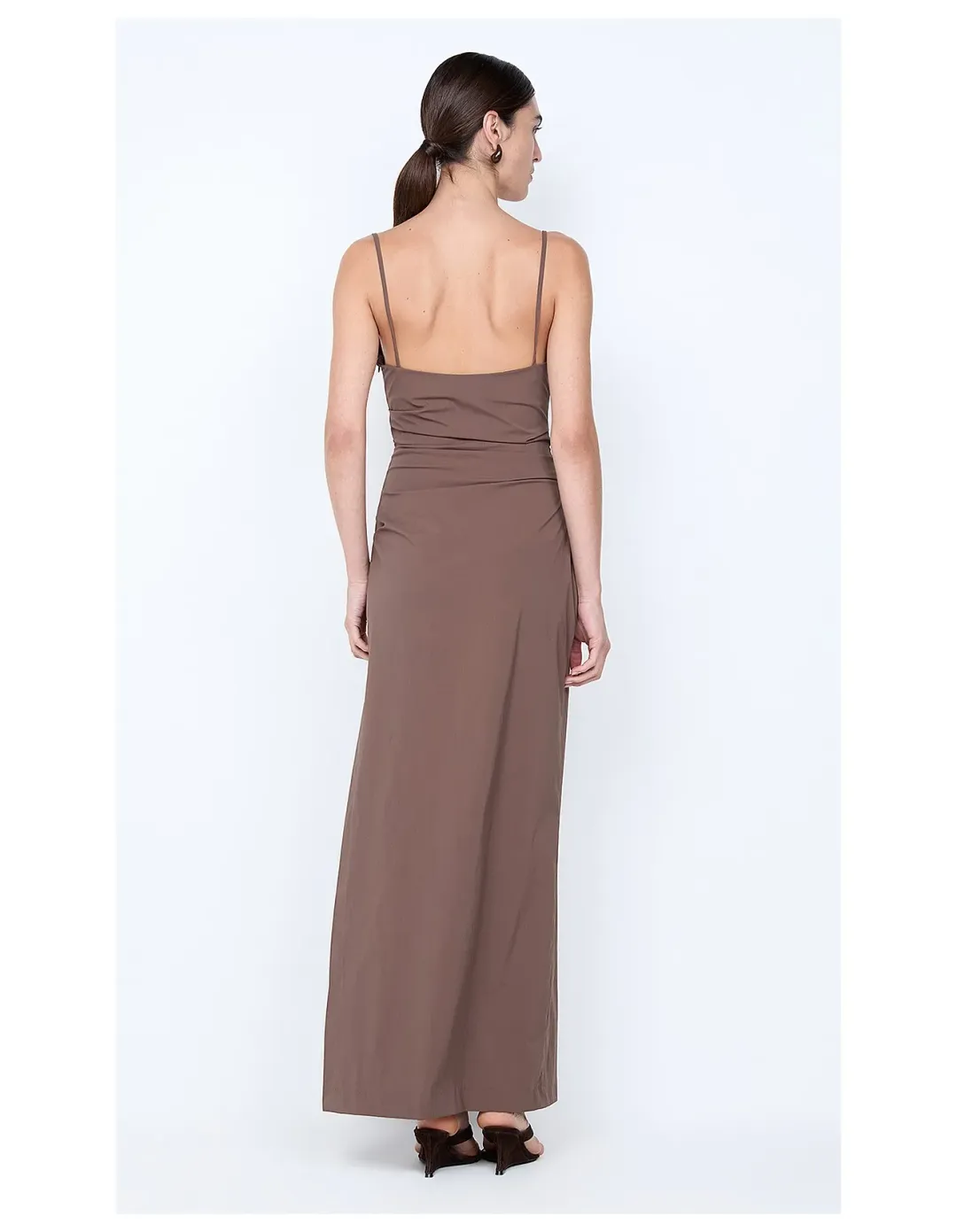 Bec Bridge Lyana Cowl Maxi Dress Brown Size 8 for rent on The Volte - main image
