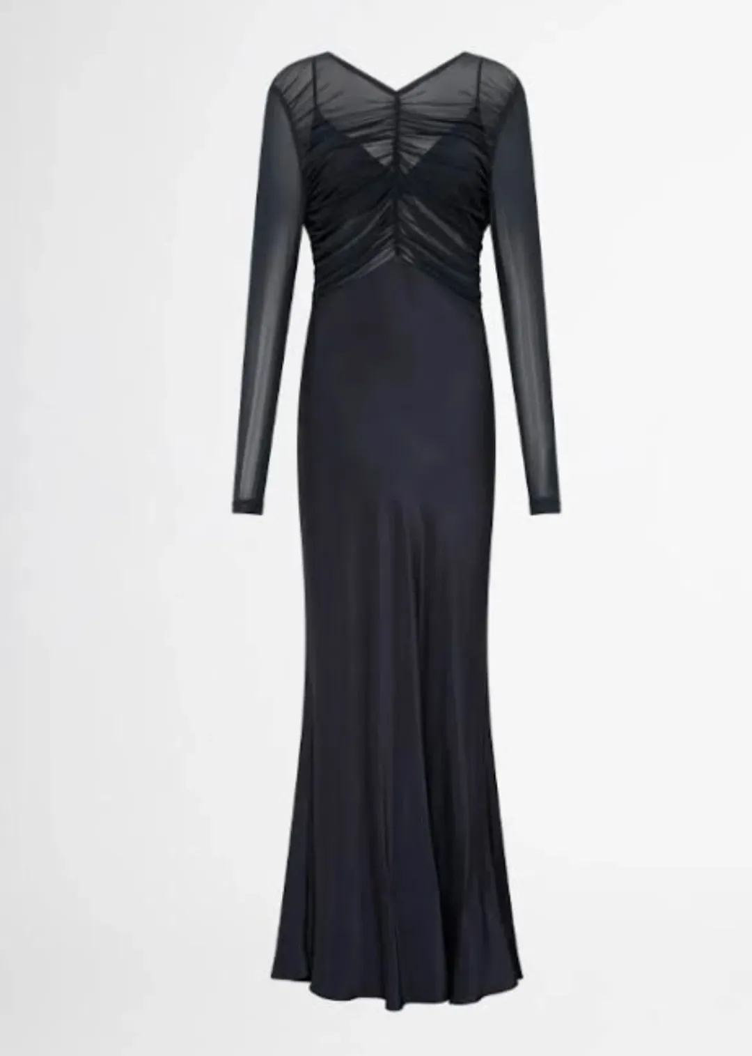 SHEIKE ETERNITY MAXI DRESS GOWN IN GUNMETAL | SIZE AU 14 for rent on The Volte - main image