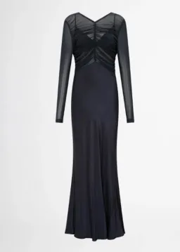 SHEIKE ETERNITY MAXI DRESS GOWN IN GUNMETAL | SIZE AU 14 for rent on The Volte - image 1