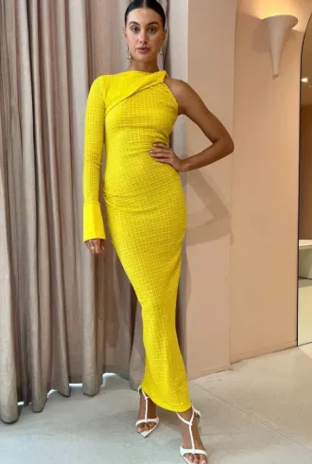 Camilla & Marc Cypress Midi Yellow Size 6  for rent on The Volte - main image