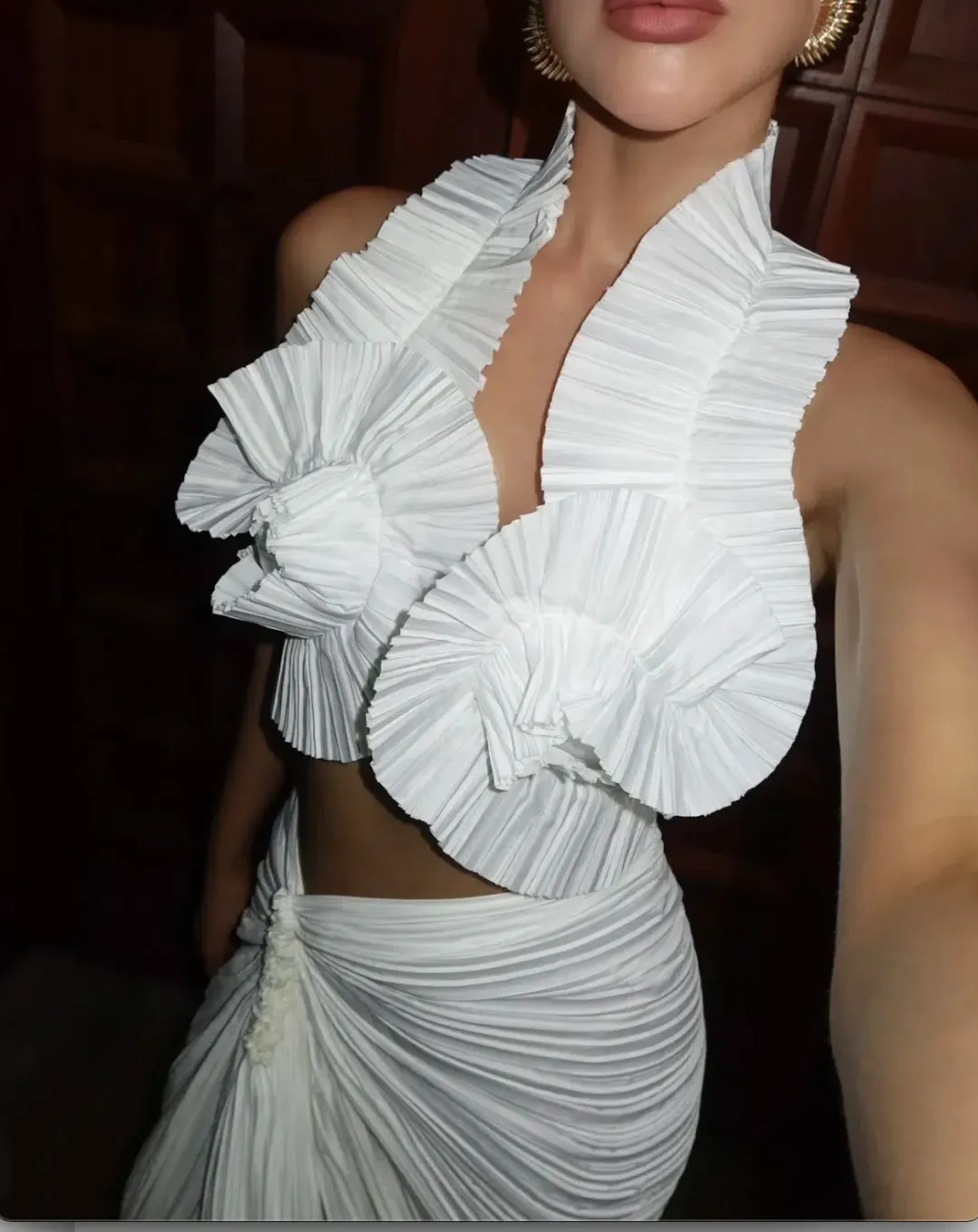 Cult Gaia Adilia Top and Sonoma Skirt Set  White Size 8 for rent on The Volte - main image