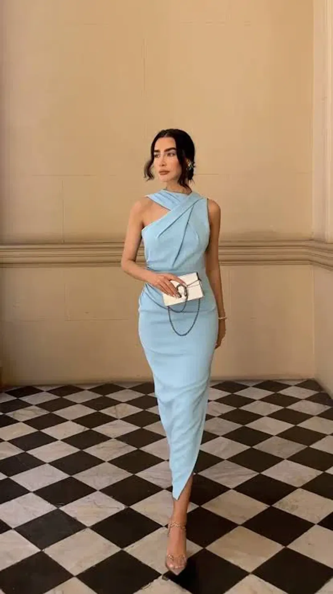 Sheike Solar Midi Dress Blue Size 14  for rent on The Volte - main image