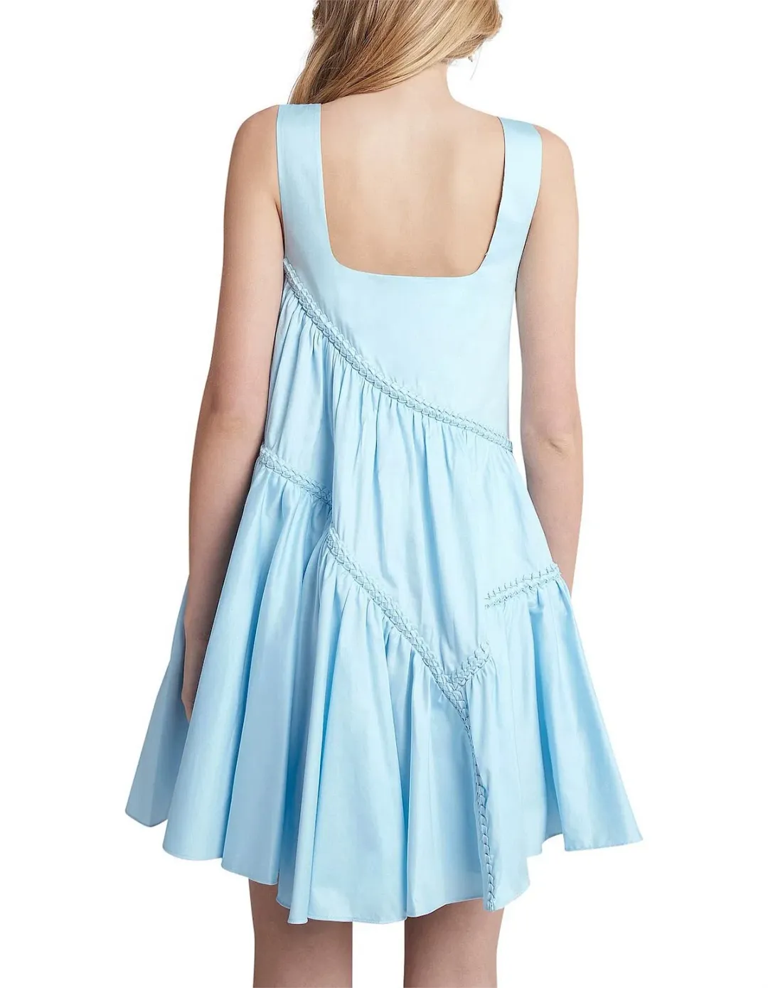 AJE Casablanca Tiered Mini Dress - Powder Blue Size 6 -Bridal Shower, Races, Baby Shower for rent on The Volte - main image
