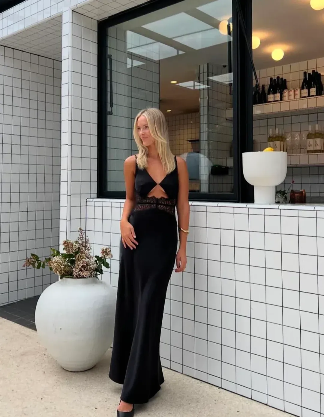 Bec & Bridge Camille Maxi Dress Black Size 16 for rent on The Volte - main image