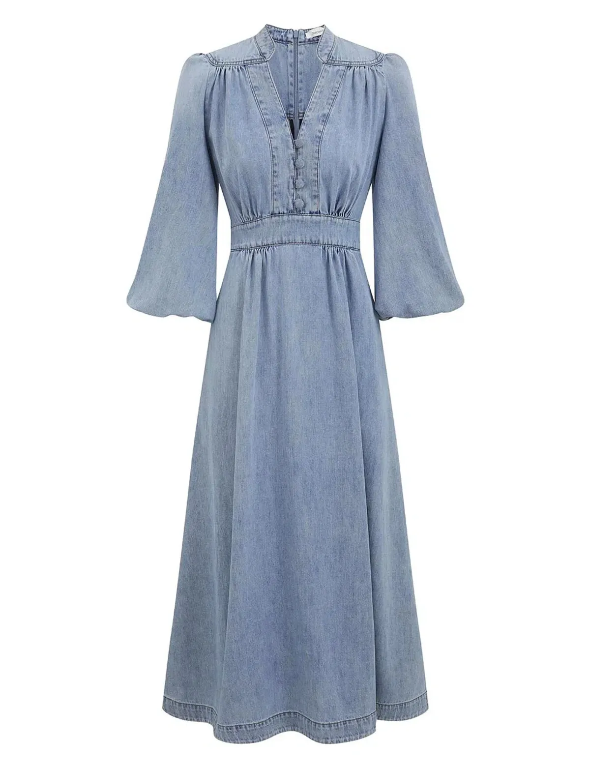 Zimmermann Lucky denim midi dress for rent on The Volte - main image