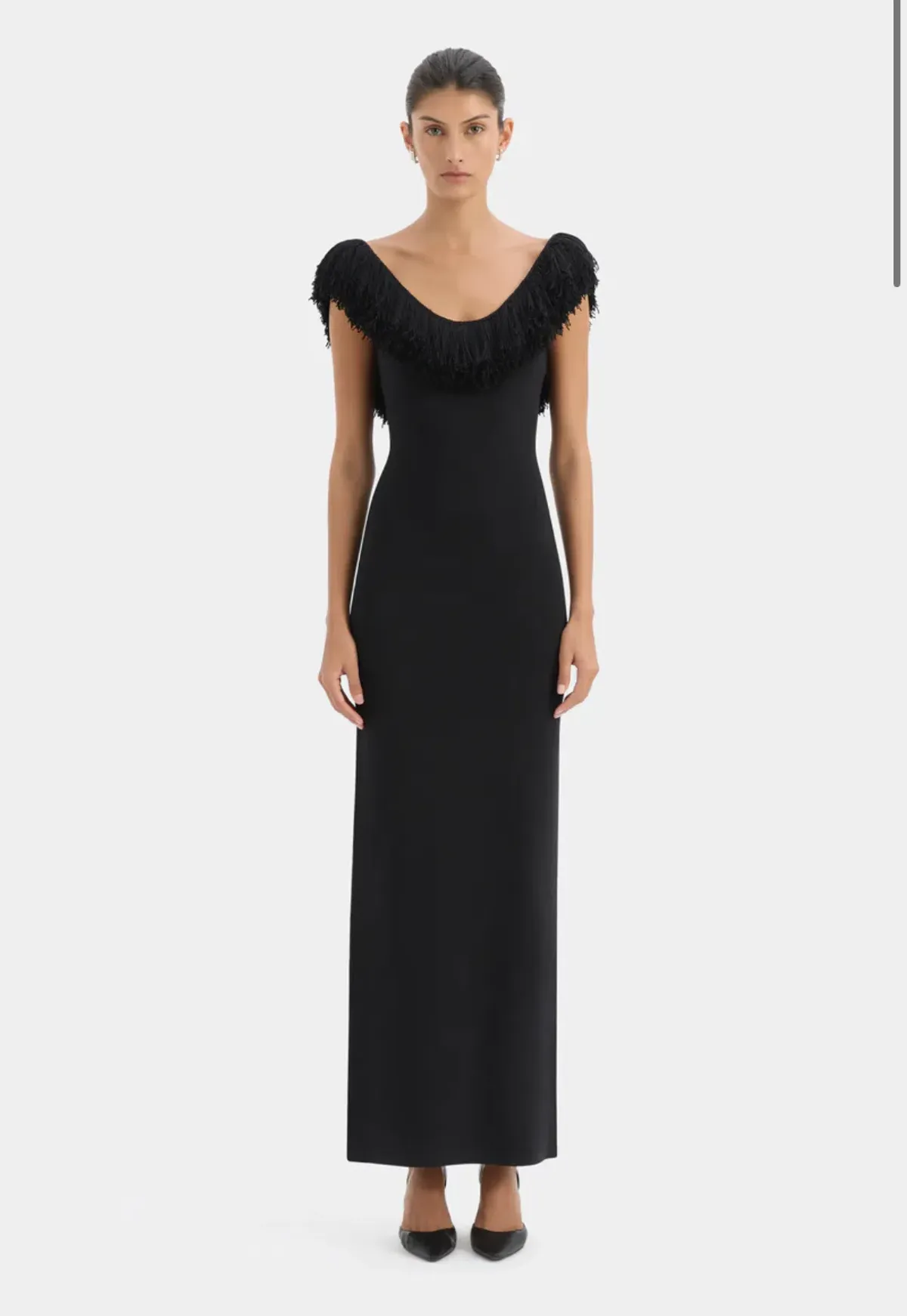 Sir the Label Marcelline Fringe Scoop Back Gown for rent on The Volte - main image