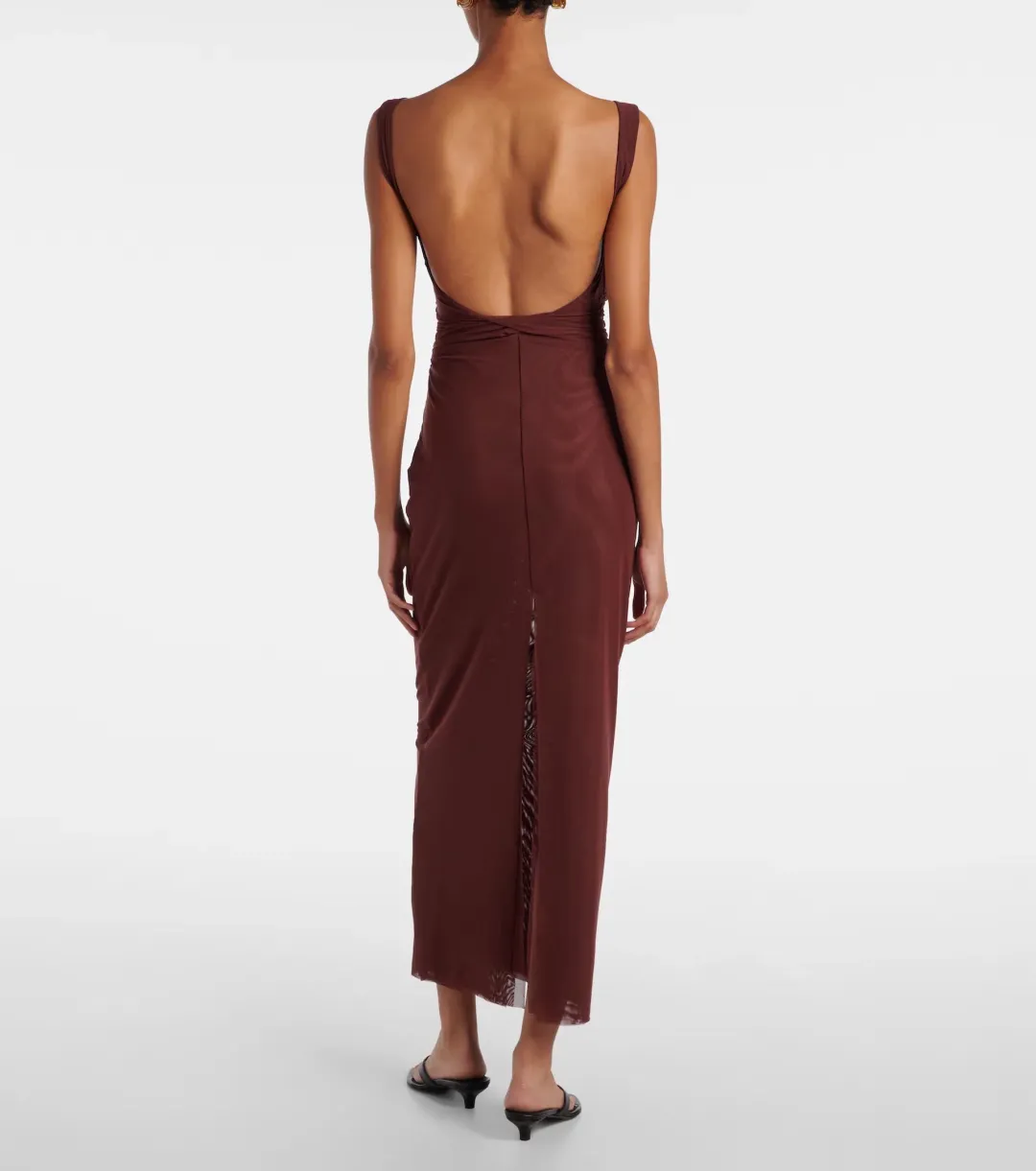 SIR the label Gathered Jersey maxi Dress size 0 for rent on The Volte - main image