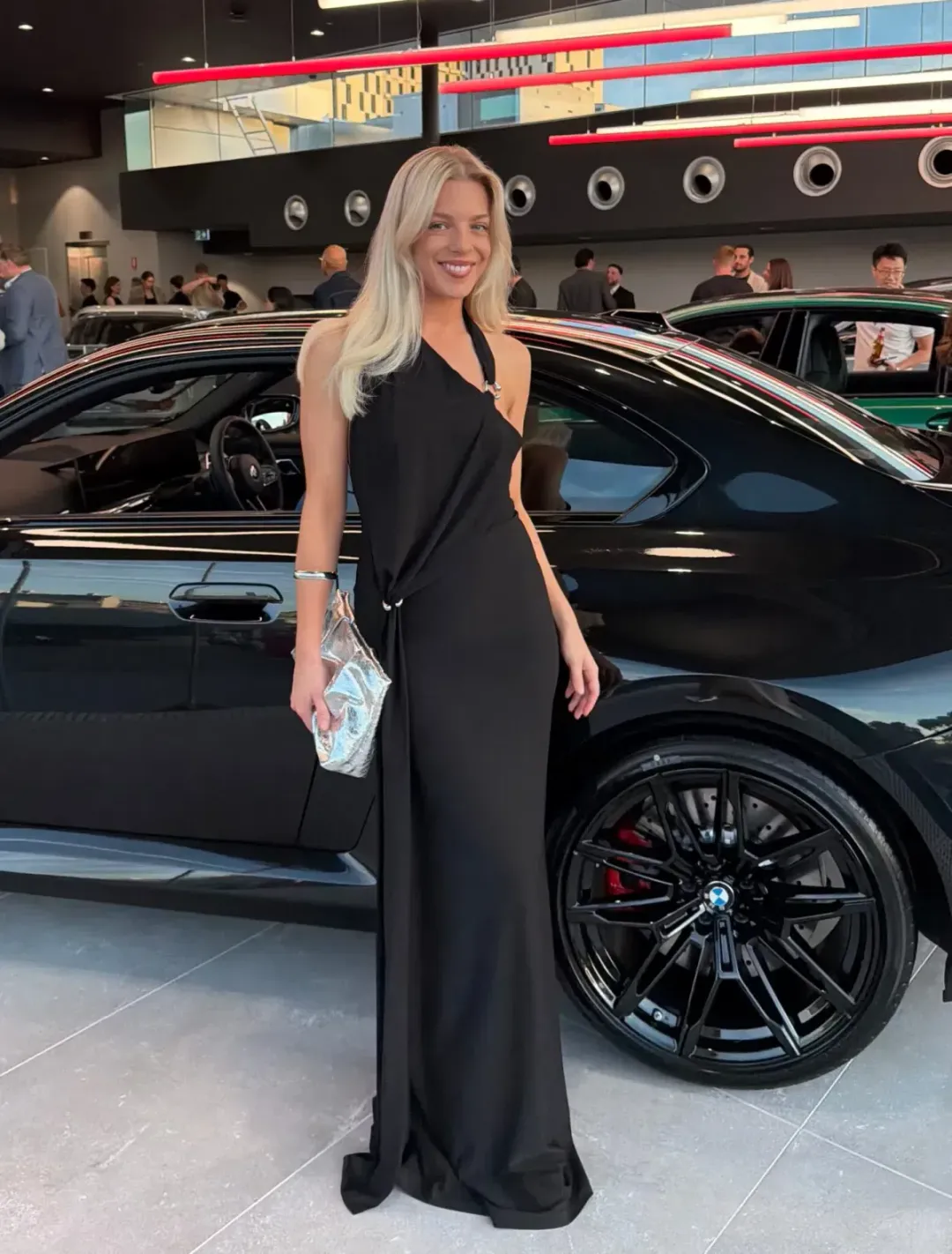 🖤 MISHA Rivera Dry Jersey Maxi Dress – Black – Size AU 4 🖤 for rent on The Volte - main image