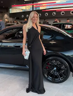 🖤 MISHA Rivera Dry Jersey Maxi Dress – Black – Size AU 4 🖤 for rent on The Volte - image 1