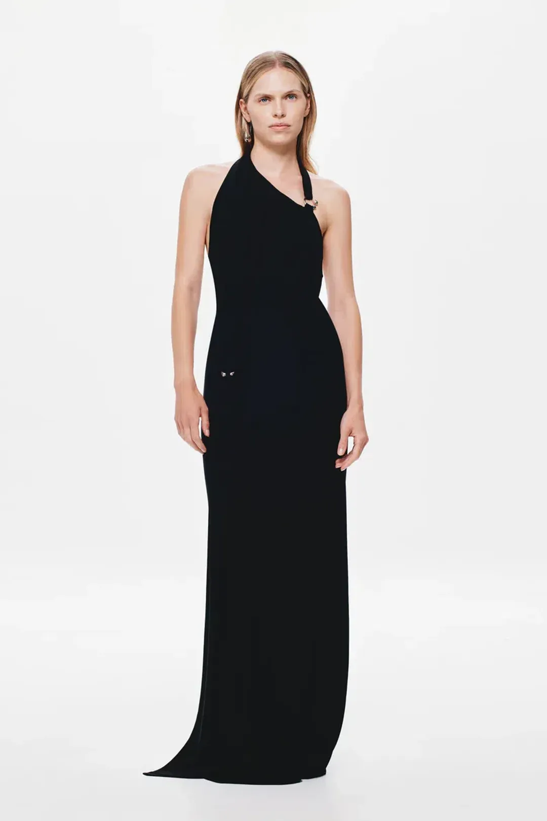 🖤 MISHA Rivera Dry Jersey Maxi Dress – Black – Size AU 4 🖤 for rent on The Volte - main image