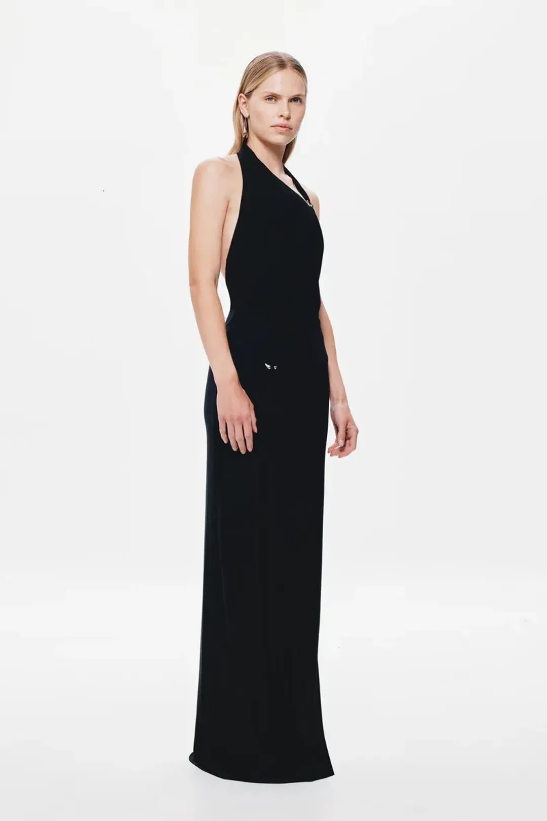 🖤 MISHA Rivera Dry Jersey Maxi Dress – Black – Size AU 4 🖤 for rent on The Volte - main image