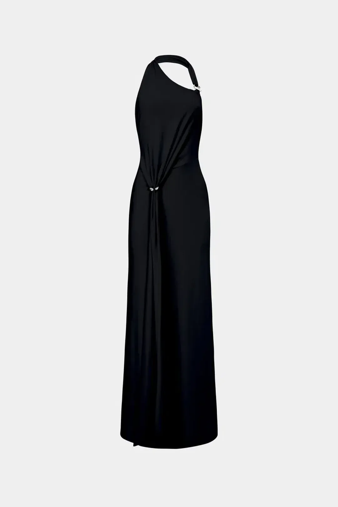 🖤 MISHA Rivera Dry Jersey Maxi Dress – Black – Size AU 4 🖤 for rent on The Volte - main image