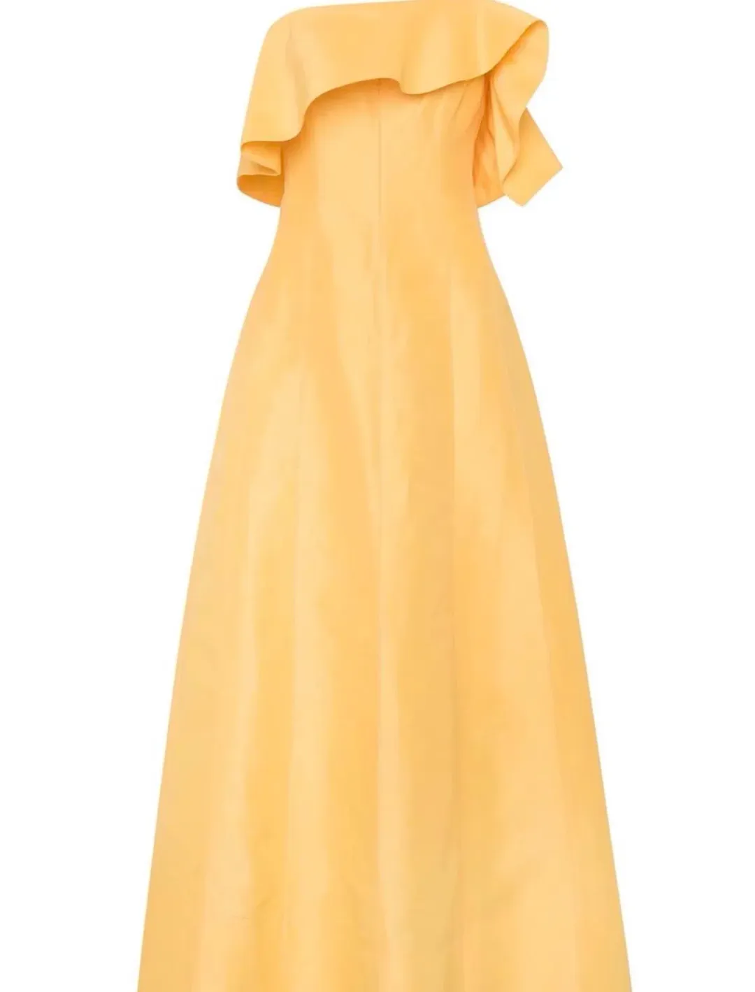 AJE shallows gown marigold yellow for rent on The Volte - main image
