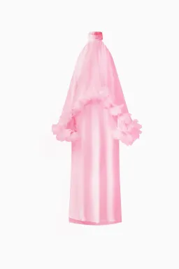 Elliatt Poppy Cape Maxi Gown in Pink Size L / AU 12 for rent on The Volte - image 6