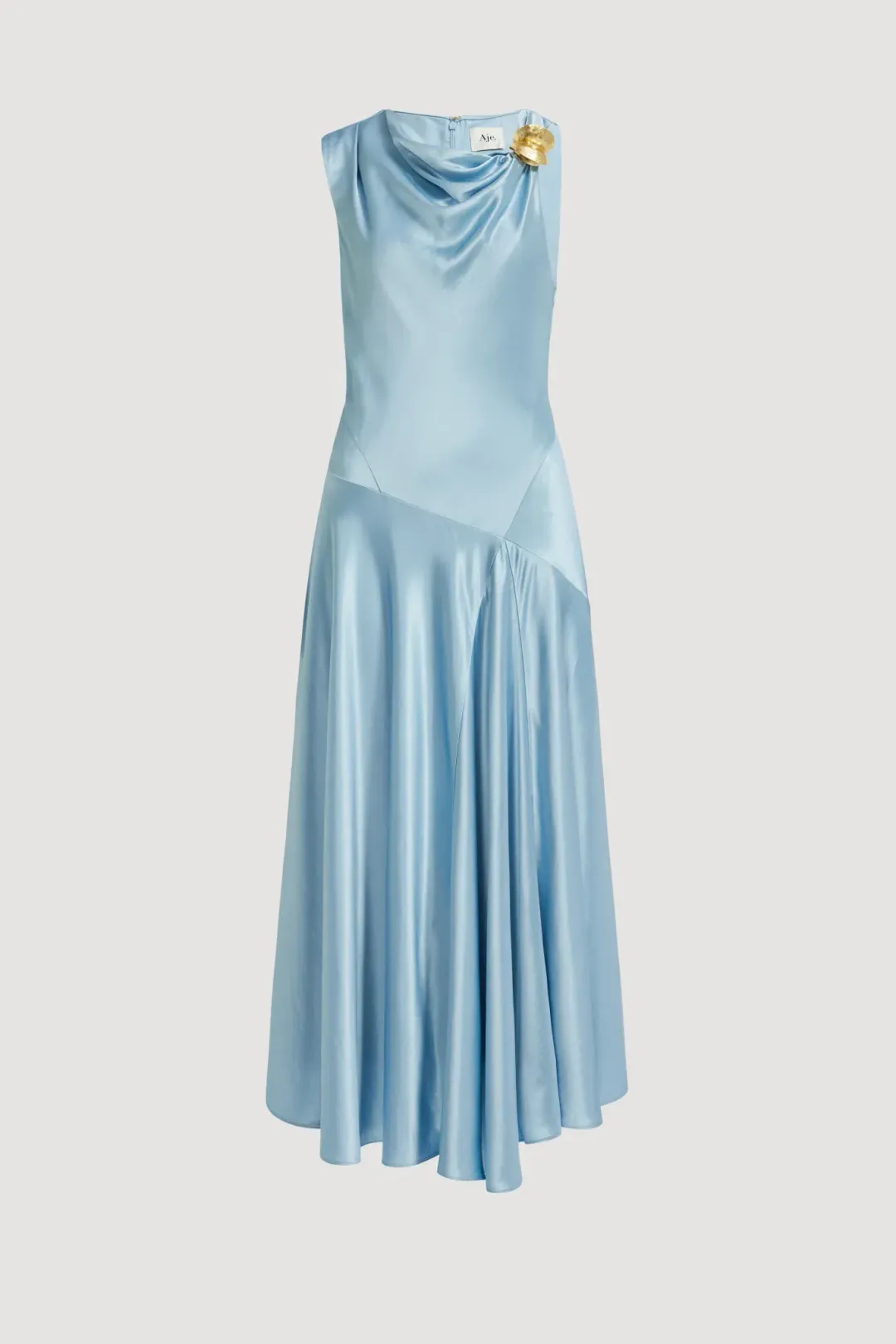 AJE Siren Midi Dress Blue Bell Size 6 for rent on The Volte - main image