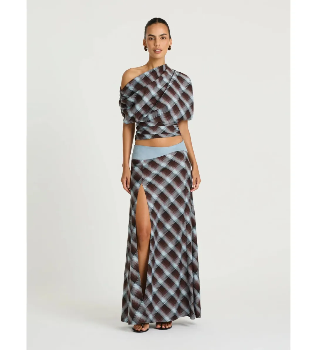 Benni Desi Top and Maxi Skirt Set in Print Size AU10 for rent on The Volte - main image