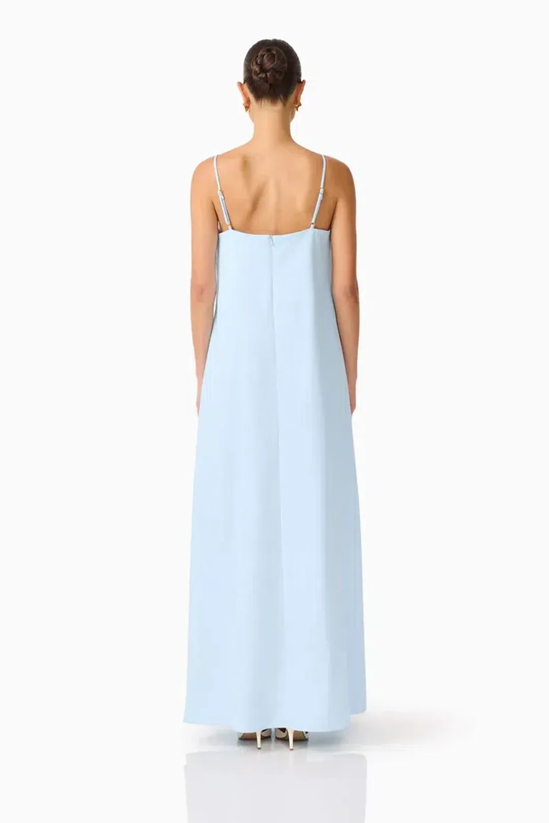 Elliatt Buttercup Embroidered Maxi Dress In Blue Size 6 for rent on The Volte - main image