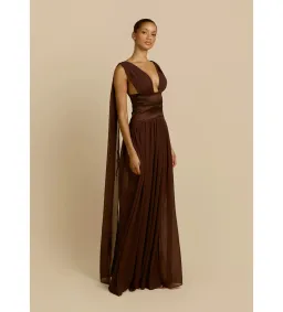 Arcina Ori Ramona Dress in Cacoa Size AU8 for rent on The Volte - image 2