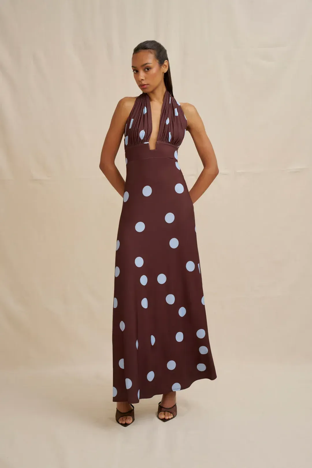 Paloma Polka Ankle Dress by By Johnny Size 8 for rent on The Volte - main image
