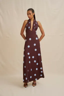 Paloma Polka Ankle Dress by By Johnny Size 8 for rent on The Volte - image 4