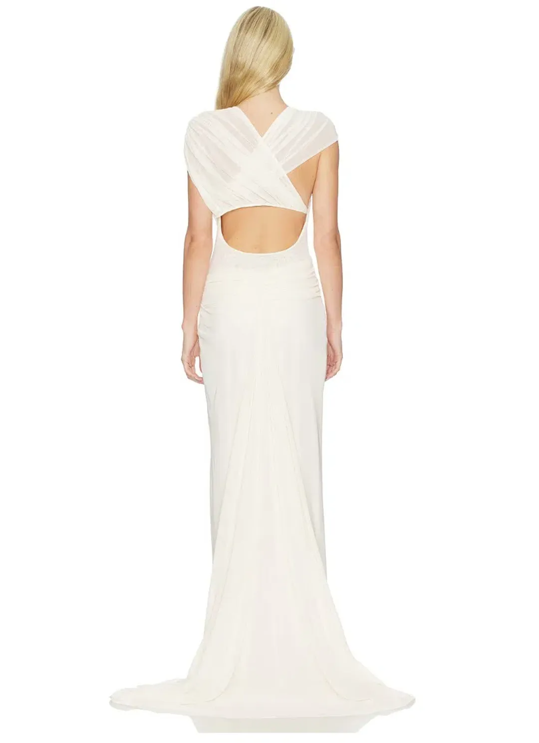 Bec & Bridge Leia Drape Maxi Gown Buttercream Size AU 10 for rent on The Volte - main image