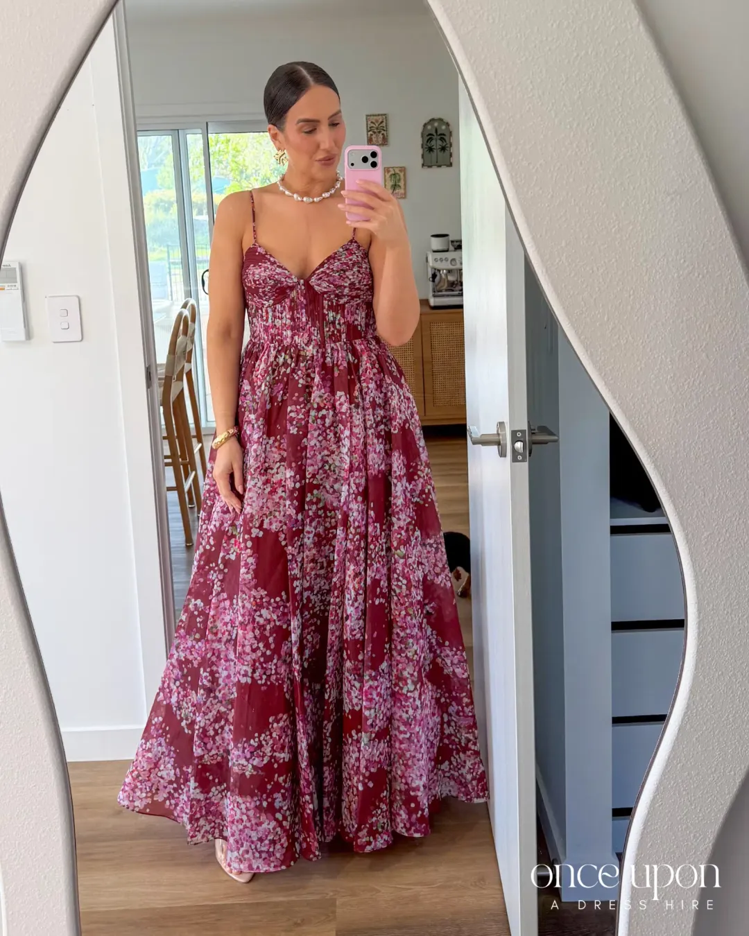 Aje Fortuna Gown Flora Blossom Size 14 for rent on The Volte - main image