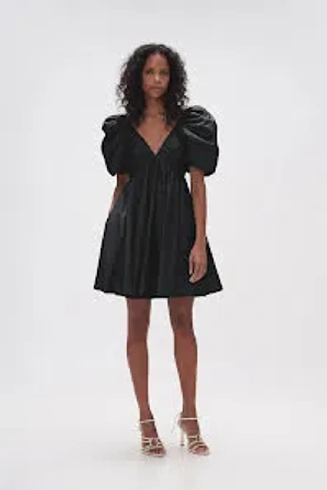 🖤 AJE Gabriella Plunge Mini Dress – Black – Size AU 6 🖤 for rent on The Volte - main image