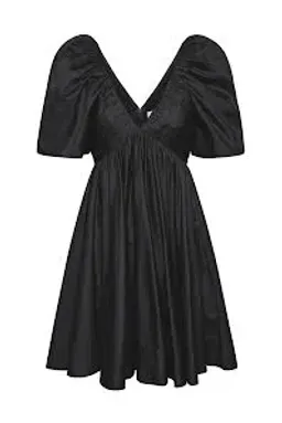 🖤 AJE Gabriella Plunge Mini Dress – Black – Size AU 6 🖤 for rent on The Volte - image 7