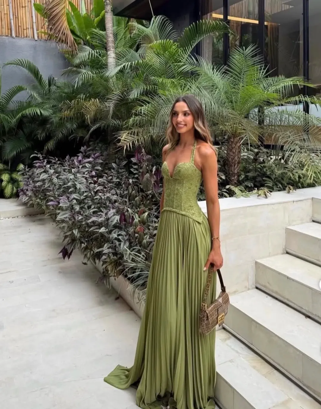 Fenity Gaia Dress Size S / 8 Green for rent on The Volte - main image