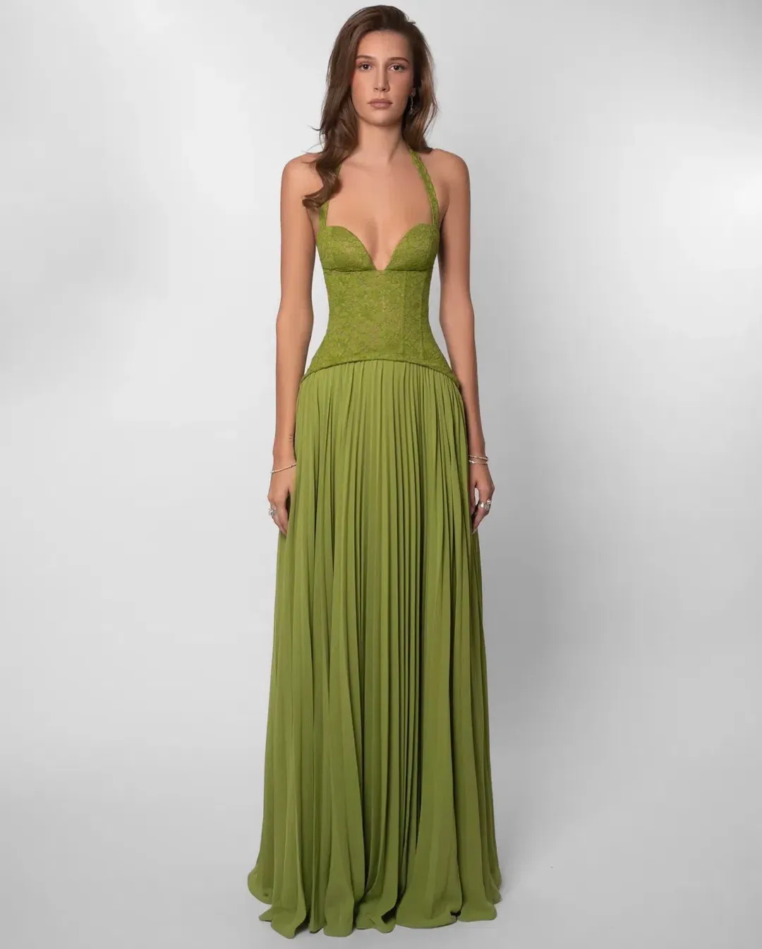 Fenity Gaia Dress Size S / 8 Green for rent on The Volte - main image
