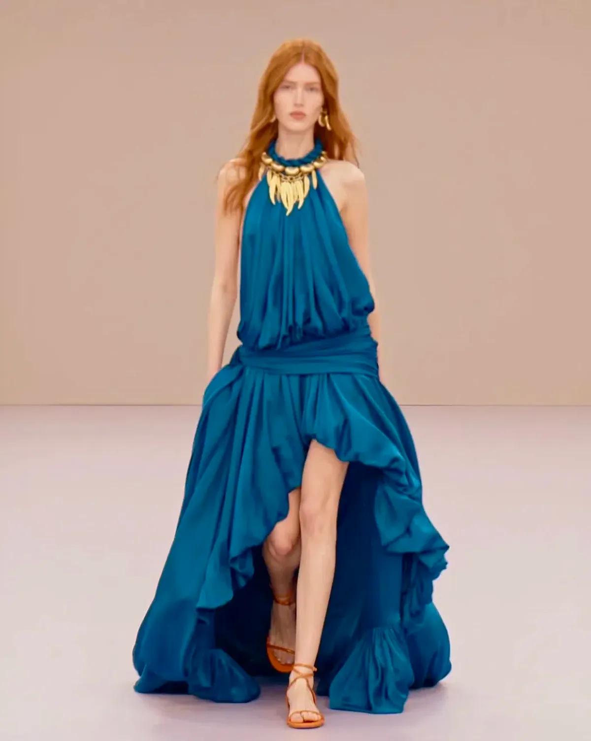 Zimmermann Alchemy Halter Dress Sailor Blue s0 for rent on The Volte - main image