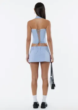 Jagger and Stone Sabrina Set in Blue Gingham Size Small for rent on The Volte - image 2