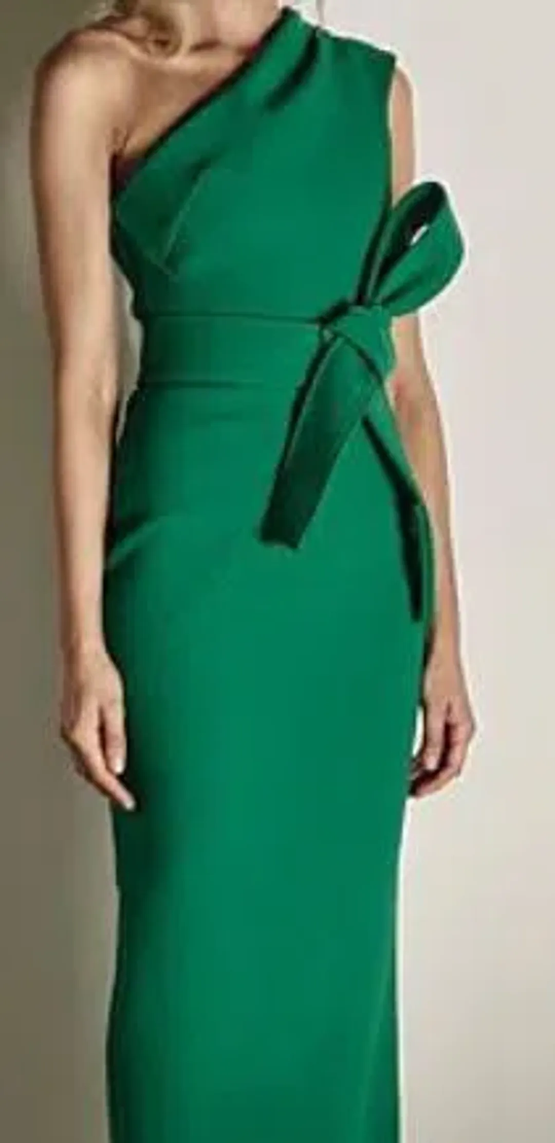 Rachel Gilbert Juno Midi Dress Bright Green Size 10 for rent on The Volte - main image