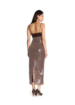 Acre Lou - DIRTY ESPRESSO MIDI DRESS for rent on The Volte - image 3