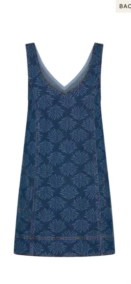 Kivari Ilaria Denim Mini Dress for rent on The Volte - image 5